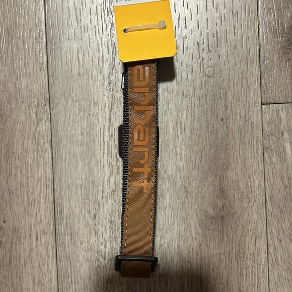 Carhartt Reflective Logo Nylon Duck Dog Collar Medium 12"-18" Brown NEW W/ Tag - Picture 4 of 4